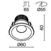 Zoom 4000K 1x6 60 IP 65 Dim Triac